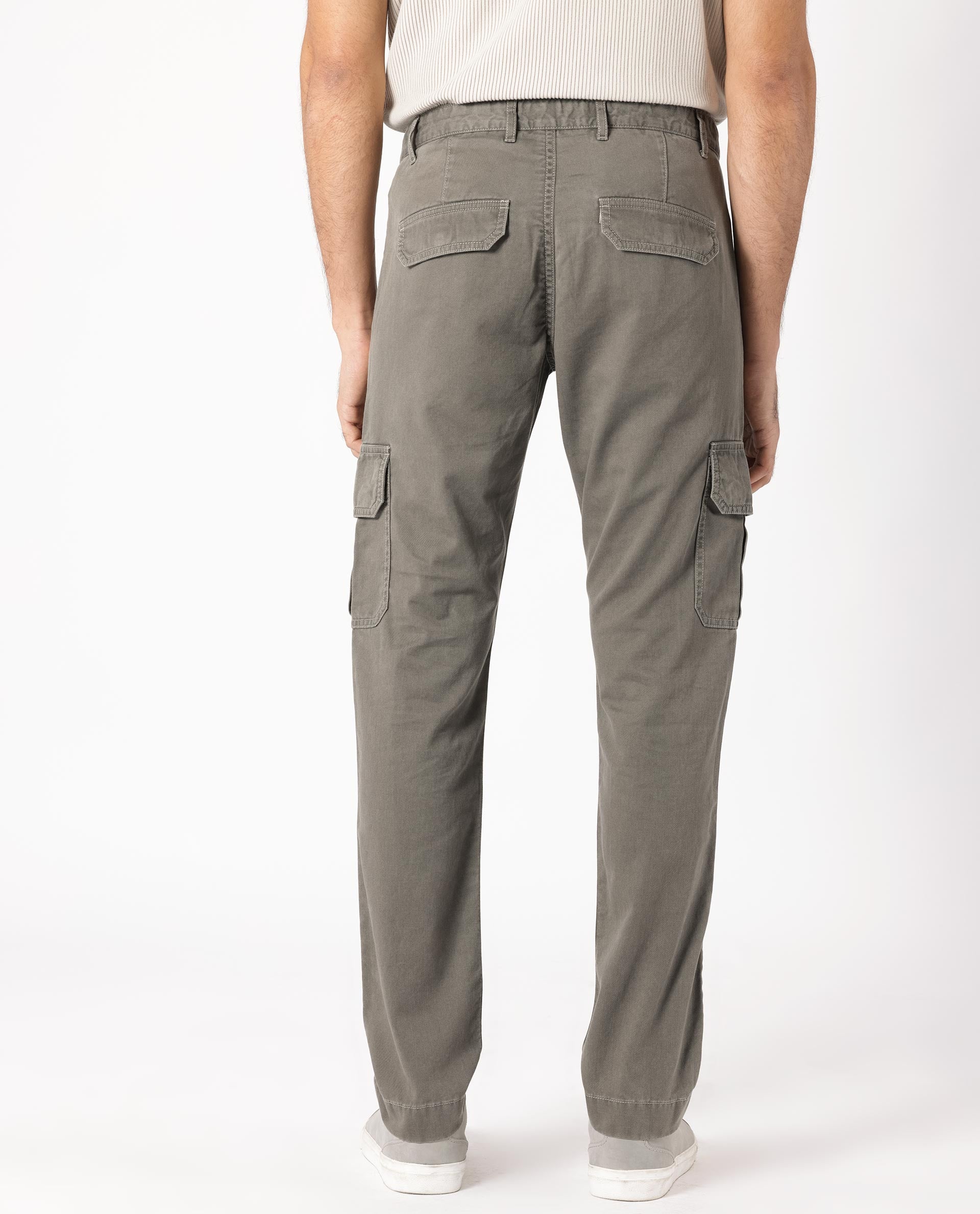 Stone Island Slim Fit Cargo Trousers in Grey for Men | Lyst UK